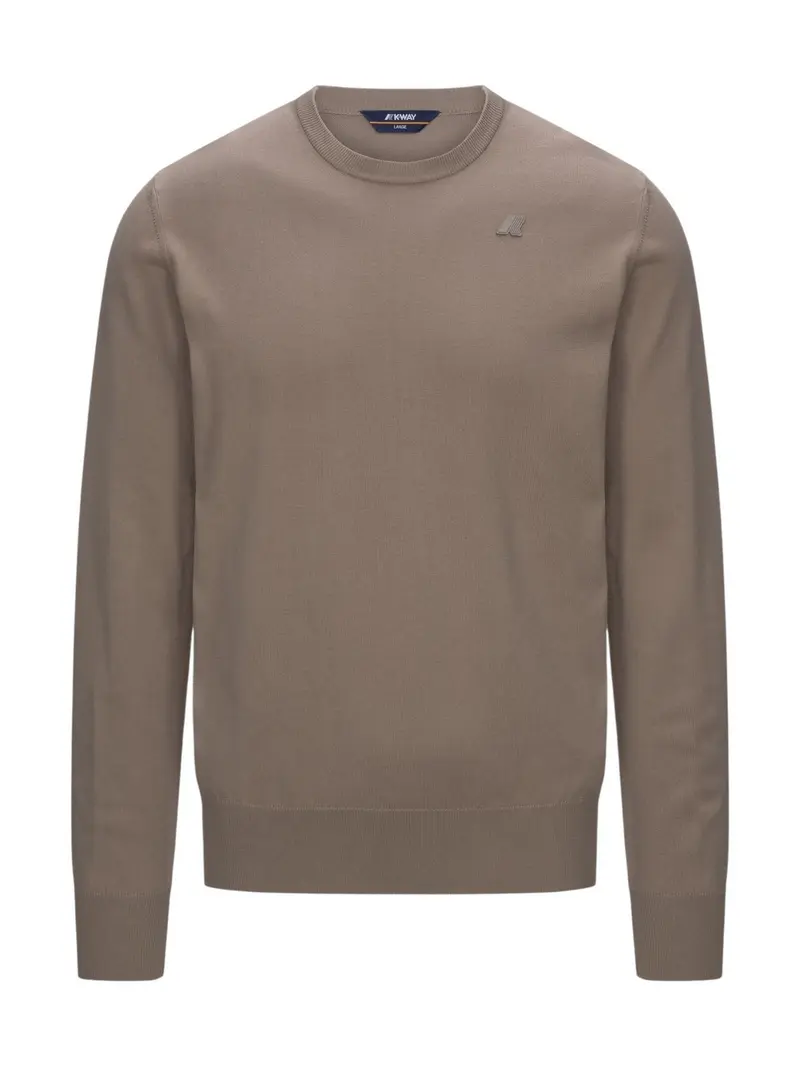 K-WAY Maglione Uomo Sebastien Cotton Ps K4122YW WG9 BEIGE TAUPE