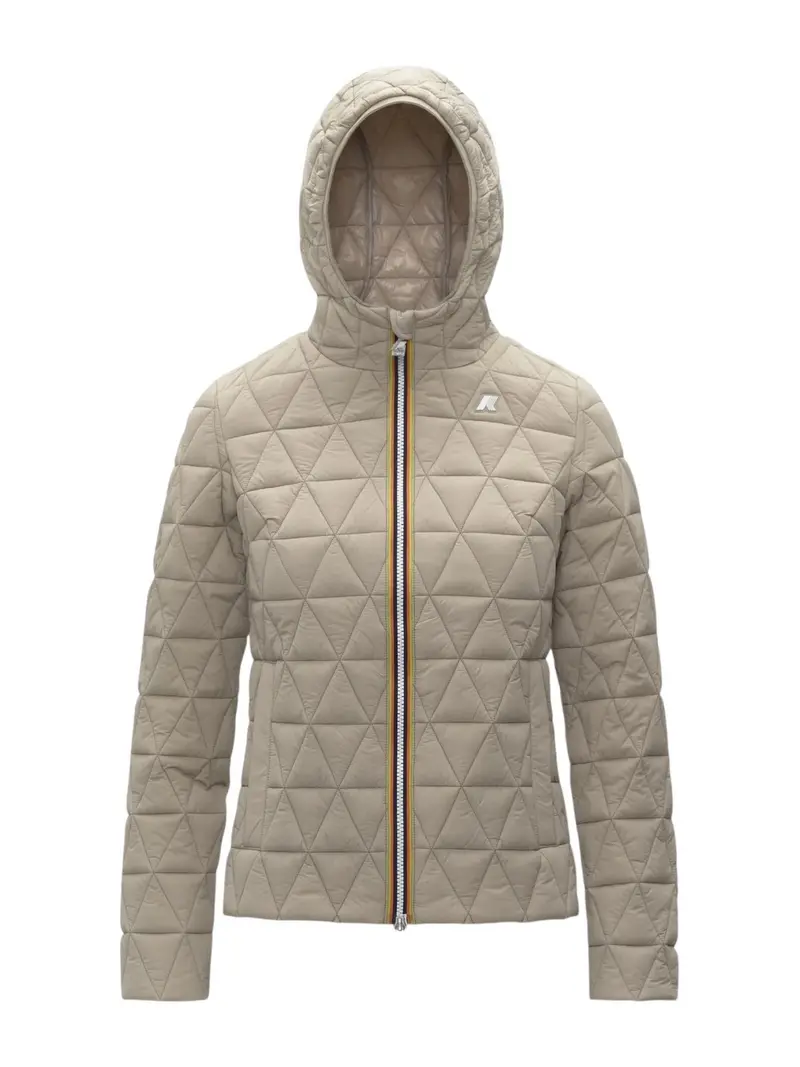 K-WAY Piumino Donna LIL DIAMOND QUILTED WARM K2136EW XP2 Beige Cashmere