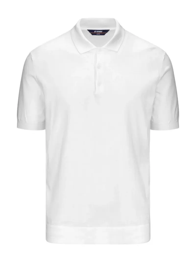 K-WAY Polo Uomo Pleyne K4126RW 001 WHITE
