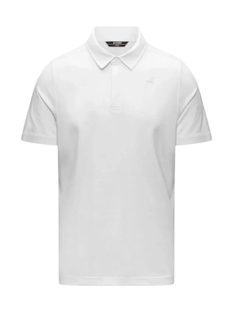 K-WAY Polo Uomo VIGGO LIGHT STRETCH JERSEY K5134FW 001 White - White