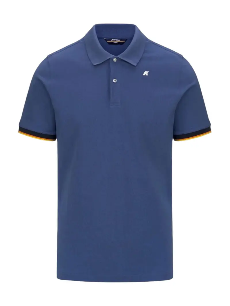 K-WAY Polo Uomo VINCENT PIQUE K1125BW 867 Blu
