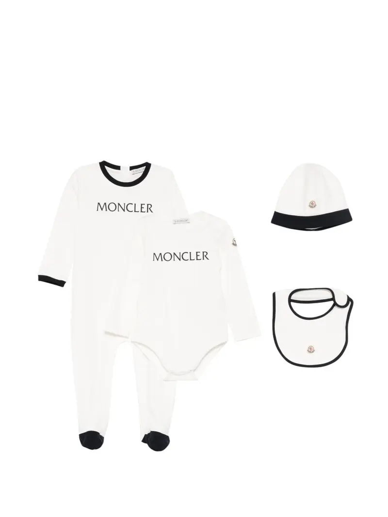 Kit tutina bianca/nero per neonato