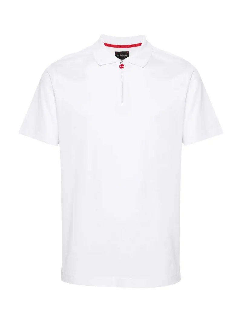 KITON Polo Uomo  UMK117140C00F WHITE Bianco