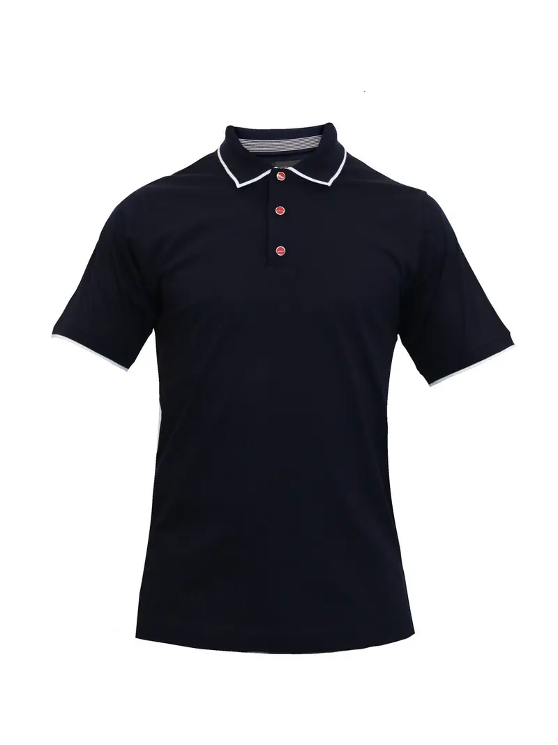 KITON Polo Uomo  UMK1369A0012002 BLUE/WHITE Blu