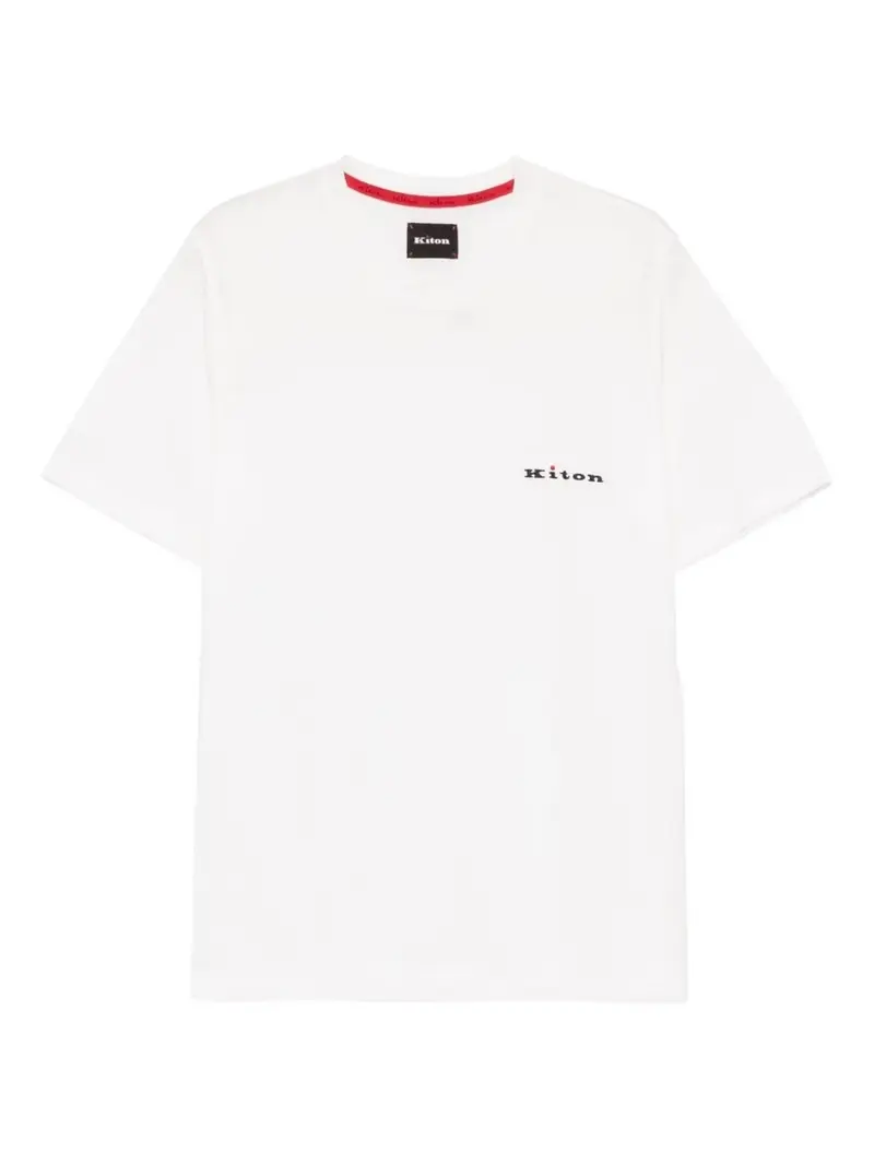 KITON T-shirt Uomo UMK0717HE30000 WHITE WHITE