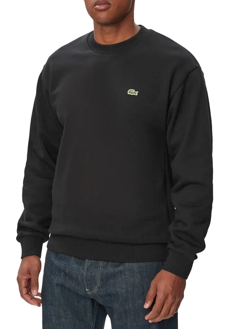 Lacoste Felpa Mini Logo Frontale Nero