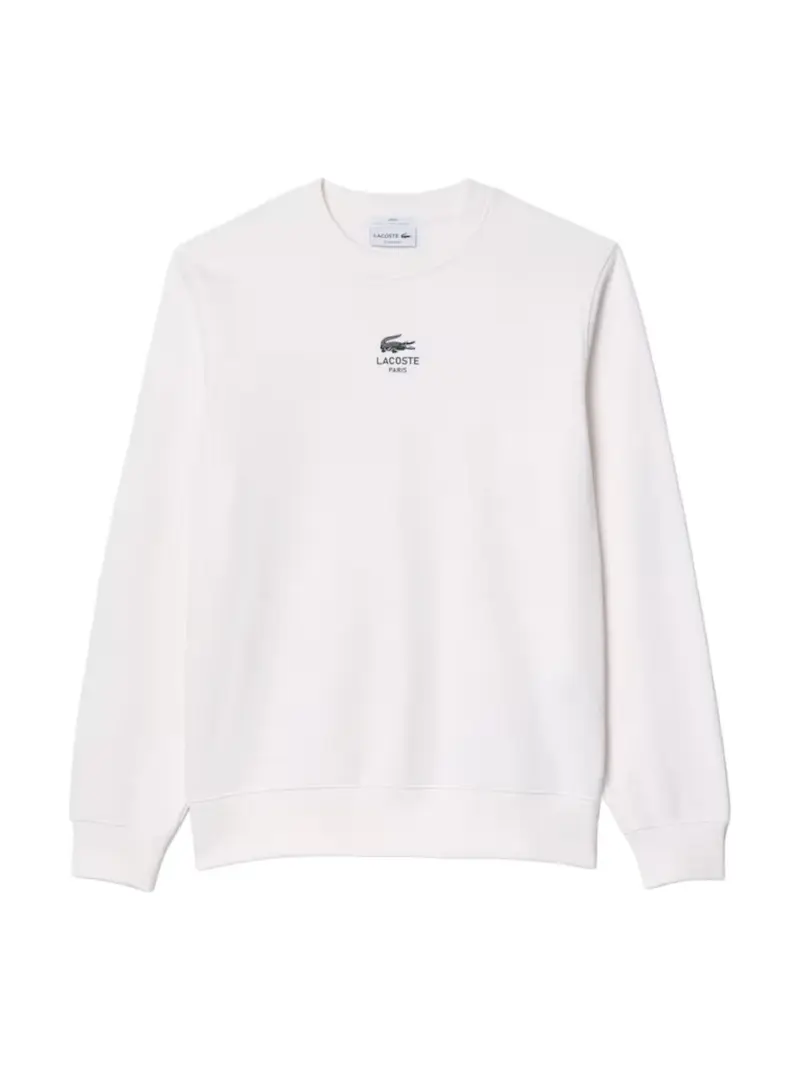 LACOSTE Felpa Uomo SH2736 70V Bianco