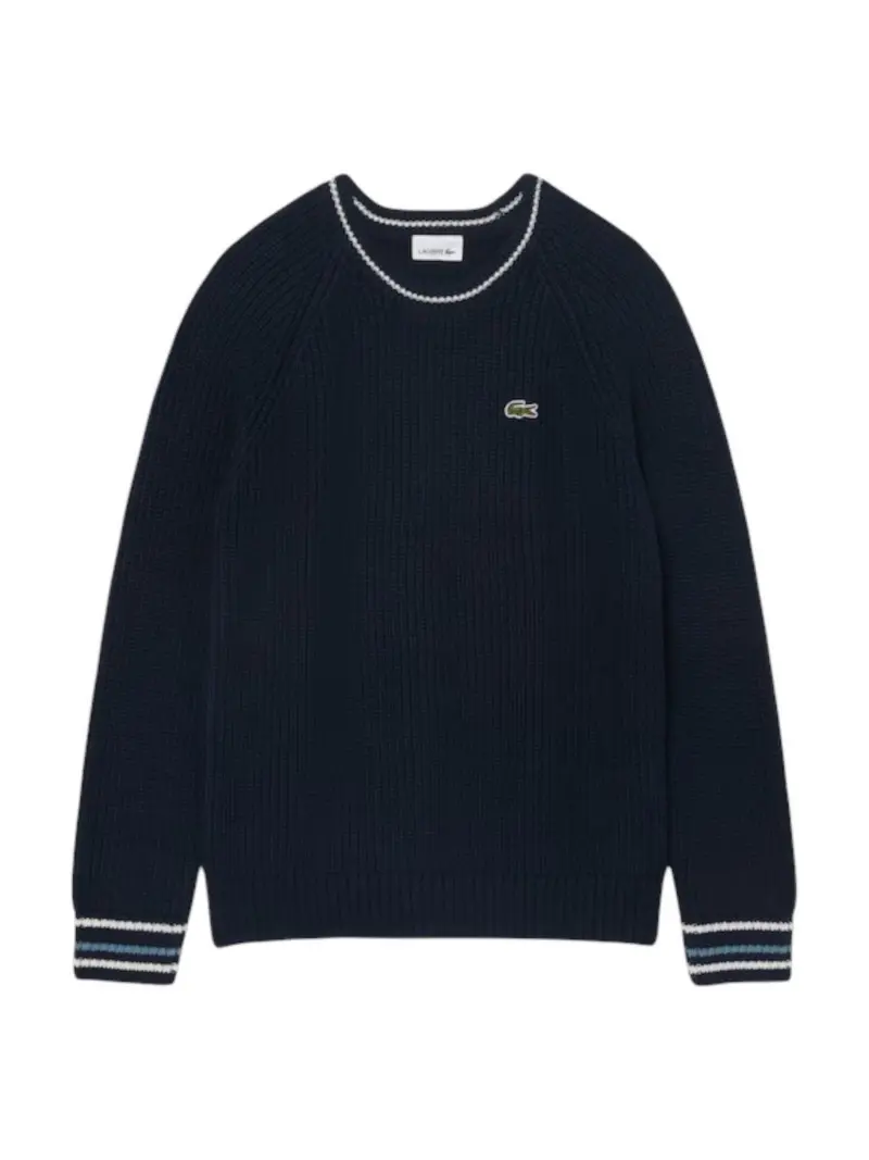LACOSTE KIDS Maglione Bambini e ragazzi LCB CHUNKY KNIT CORE SWEATER Blu - 947695 UGW