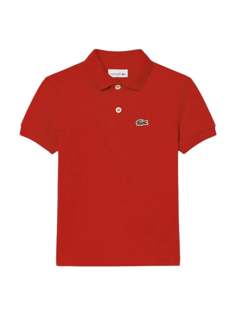 LACOSTE KIDS Polo Unisex bambino LCB NON-ORGANIC PETIT PIQUE PO 847354 RCJ Rosso