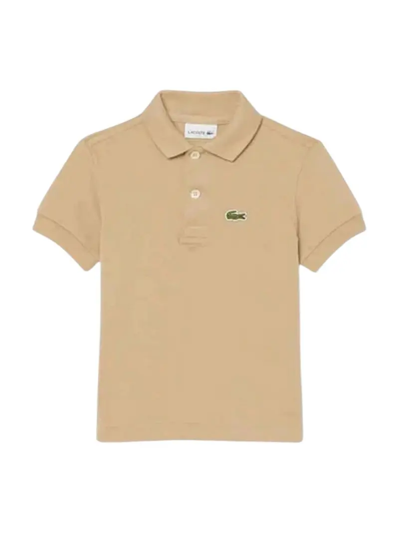 LACOSTE KIDS Polo Unisex bambino LCB NON-ORGANIC PETIT PIQUE PO 947354 02S Beige