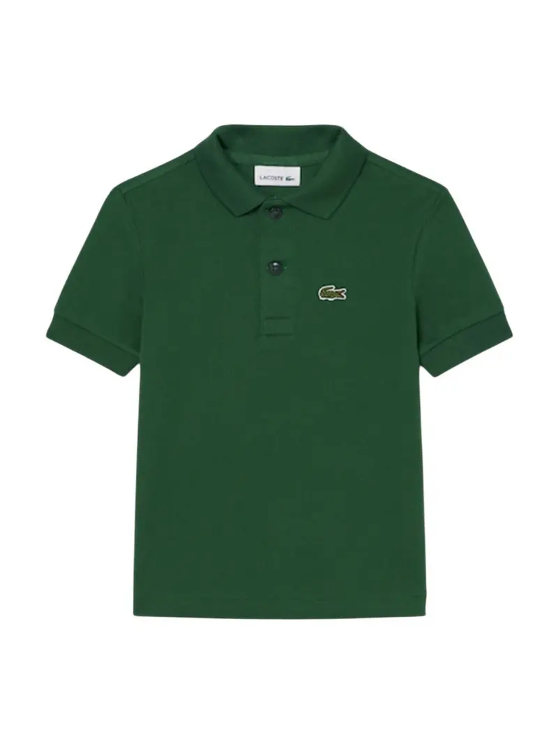 LACOSTE KIDS Polo Unisex bambino LCB NON-ORGANIC PETIT PIQUE PO 947354 F9W Verde