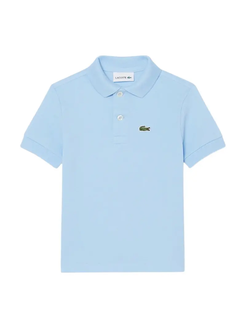 LACOSTE KIDS Polo Unisex bambino LCB NON-ORGANIC PETIT PIQUE PO 947354 HBP AZZURRO