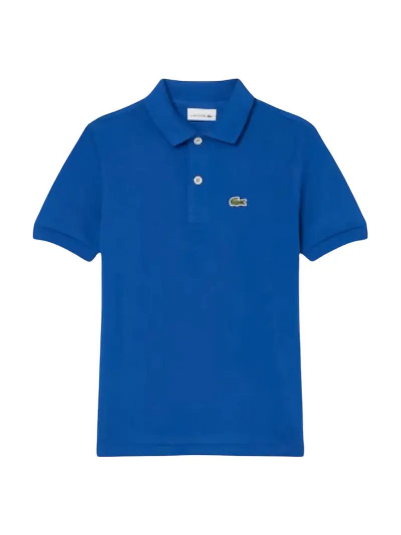 LACOSTE KIDS Polo Unisex bambino LCB NON-ORGANIC PETIT PIQUE PO 947354 UFT Blu