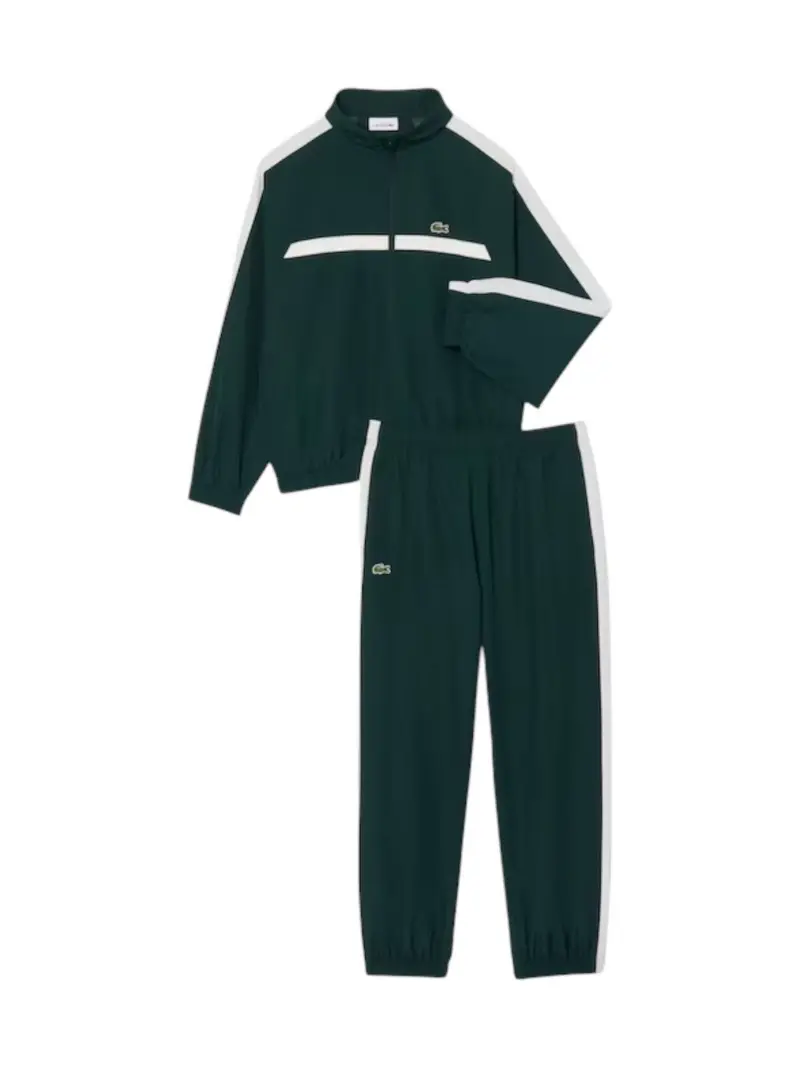 LACOSTE KIDS Tuta Bambini e ragazzi LCB COLORBLOCK POLY PONGEE SET Verde - 947764 YZP