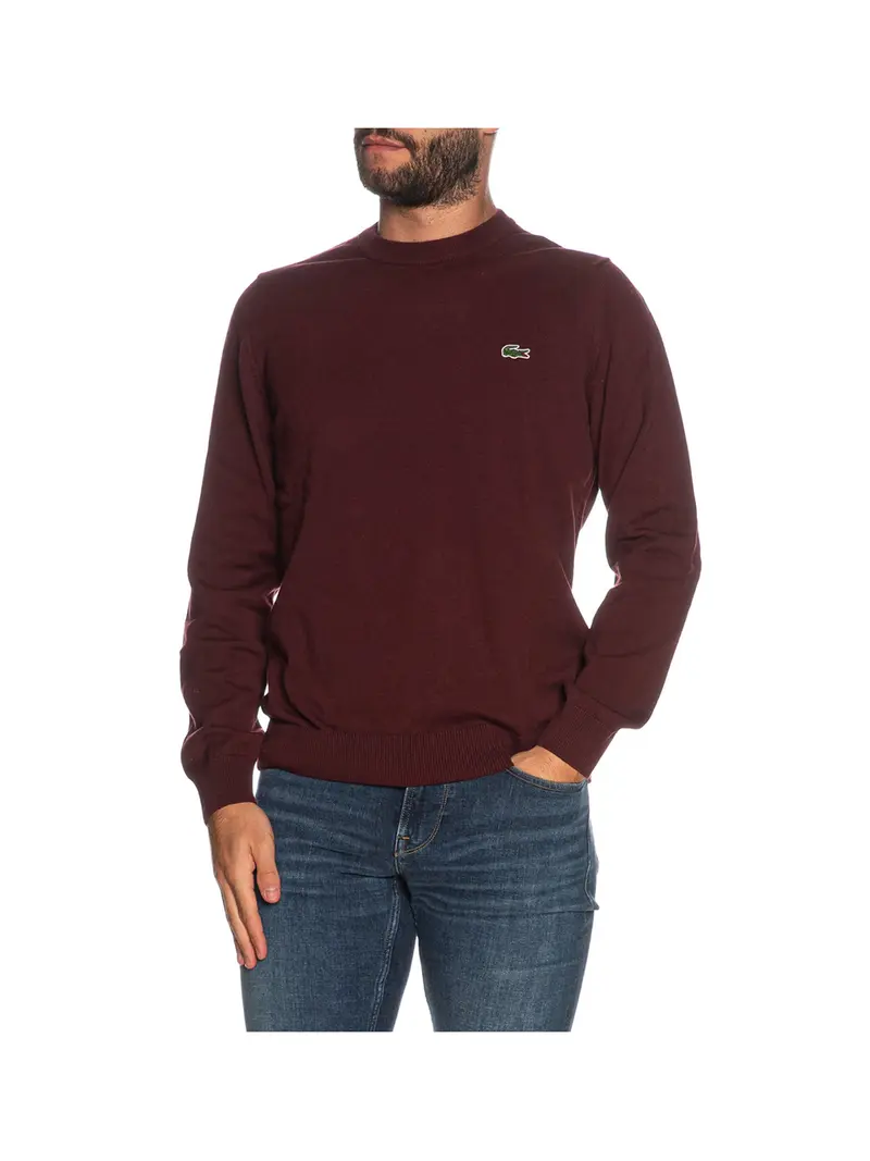 Lacoste Maglia Uomo Bordeaux - Rosso