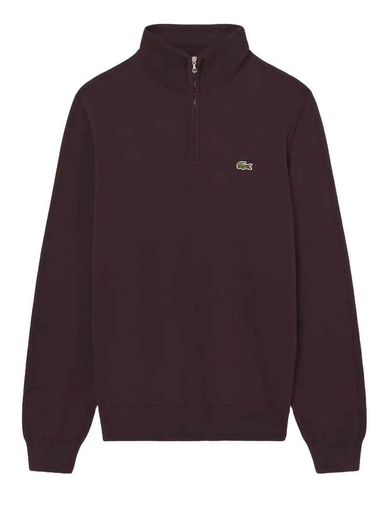 Lacoste Maglione In Tinta Unita Bordeaux