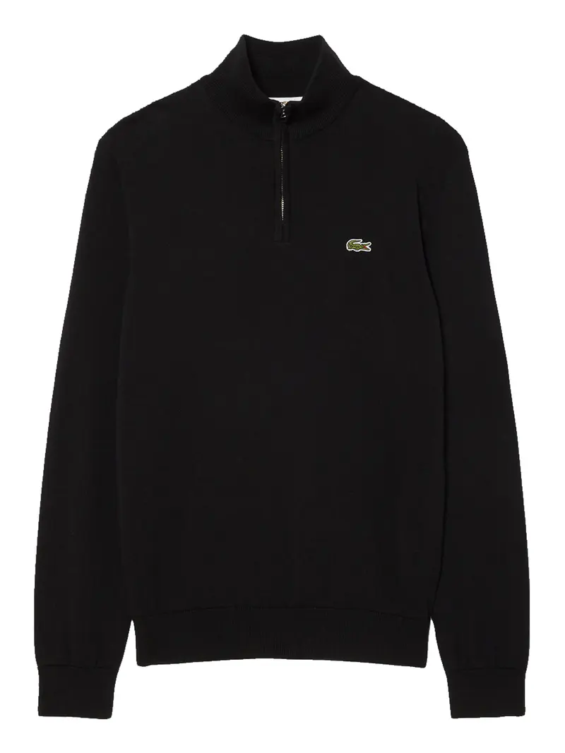 Lacoste Maglione Logo Ricamato Nero