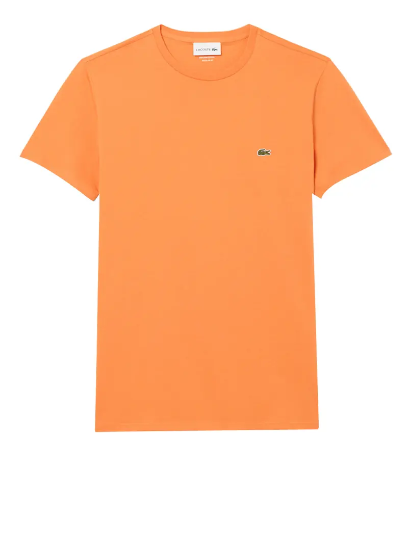 Lacoste T-shirt In Cotone Pima - Arancione