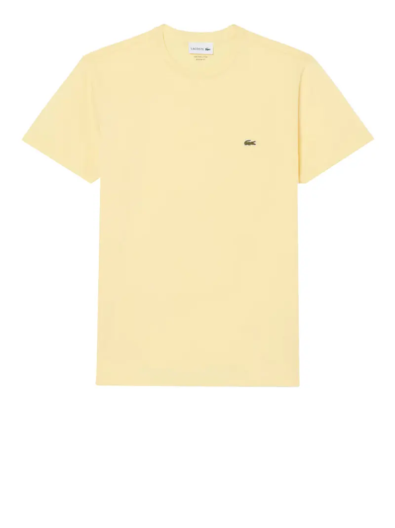Lacoste T-shirt In Cotone Pima - Giallo