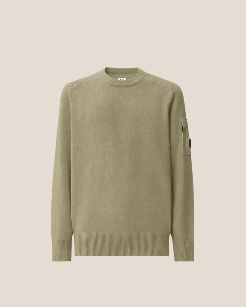 Lambswool Lens Crewneck Sweater