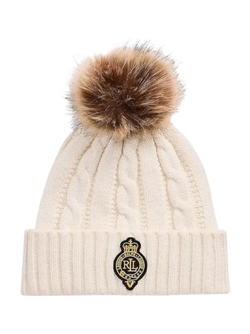 LAUREN RALPH LAUREN Cappello Donna CBL CRST PTC-HAT 454P04455 001 CREAM