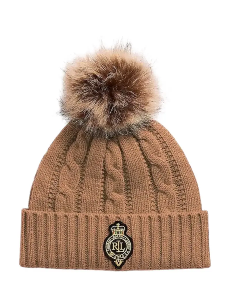 LAUREN RALPH LAUREN Cappello Donna CBL CRST PTC-HAT 454P04455 002 CLASSIC CAMEL