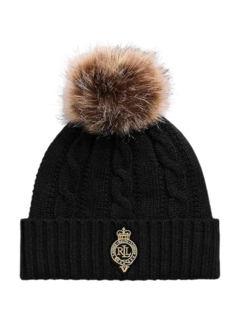 LAUREN RALPH LAUREN Cappello Donna CBL CRST PTC-HAT 454P04455 003 BLACK