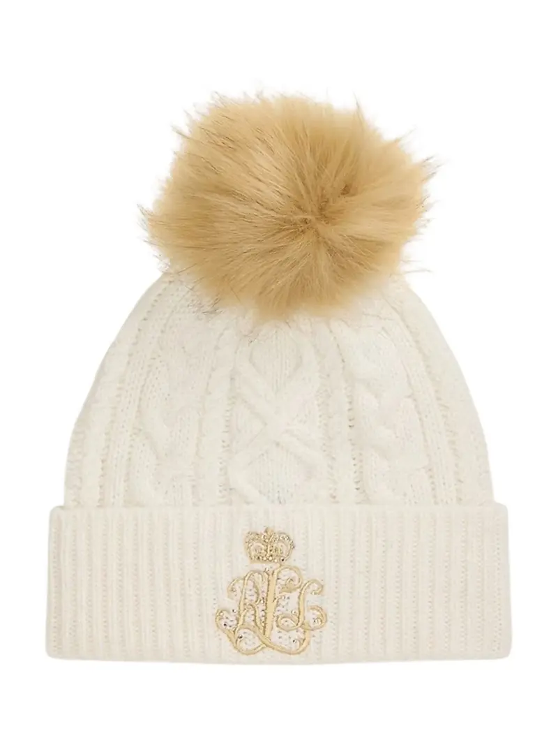 LAUREN RALPH LAUREN Cappello Donna CL HT DCT EM-HAT 454P04466 001 CREAM