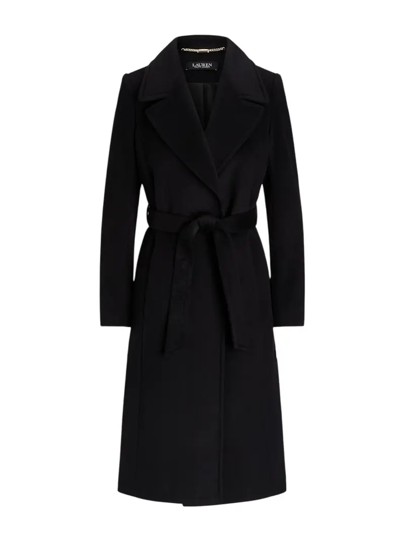 LAUREN RALPH LAUREN Cappotto Donna "WOOL WRP 42""-LINED-COAT" 297962169 001 BLACK