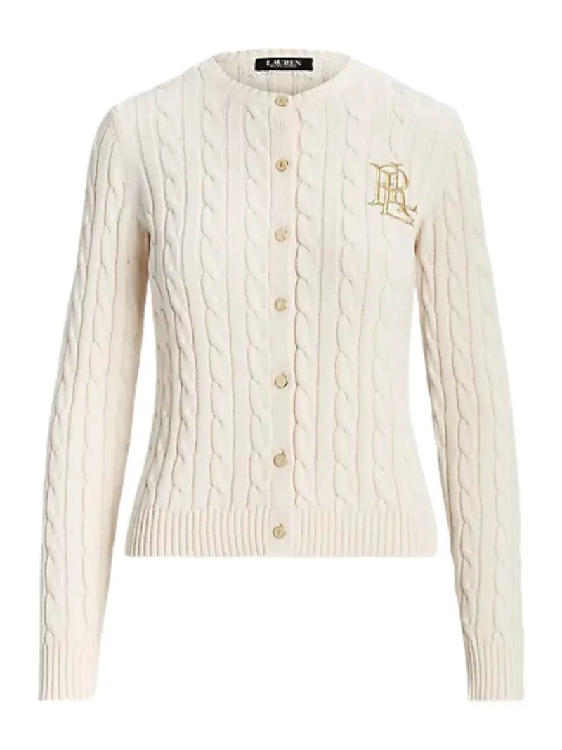 LAUREN RALPH LAUREN Cardigan Donna  200932225 001 MASCARPONE CREAM