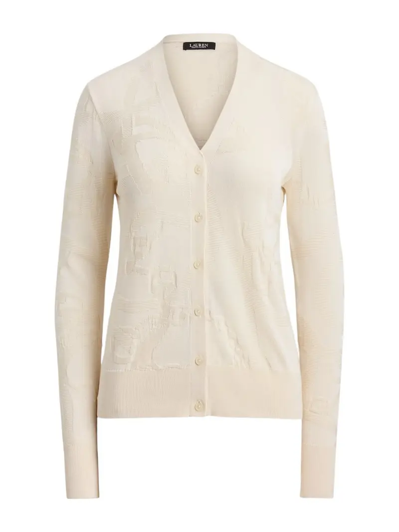 LAUREN RALPH LAUREN Cardigan Donna DENZEL-LONG SLEEVE-CARDIGAN 200P03476 001 MASCARPONE CREAM