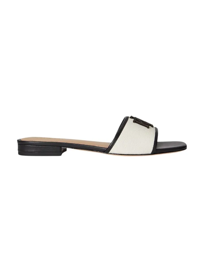 LAUREN RALPH LAUREN Ciabatta Donna EVERLEY SLD2 802P04395 004 NATURAL/BLACK