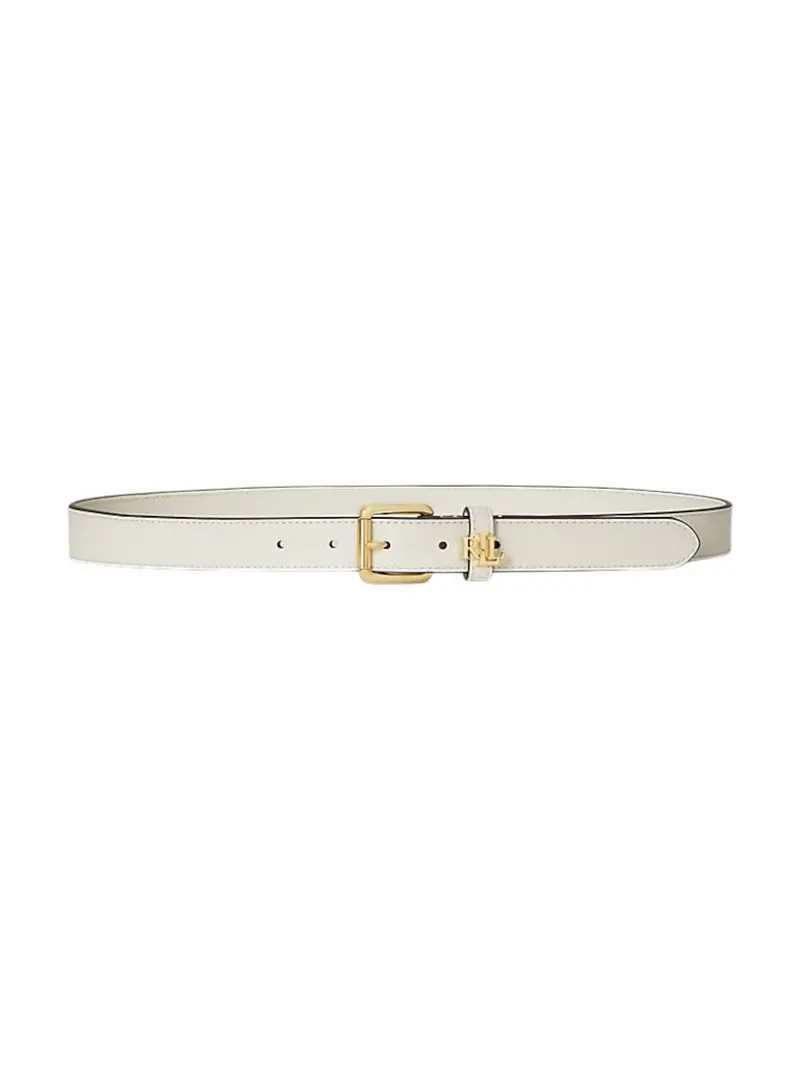 LAUREN RALPH LAUREN Cintura Donna LGO KPPER 25-BELT-SKINNY 412968763 010 SOFT WHITE/PB