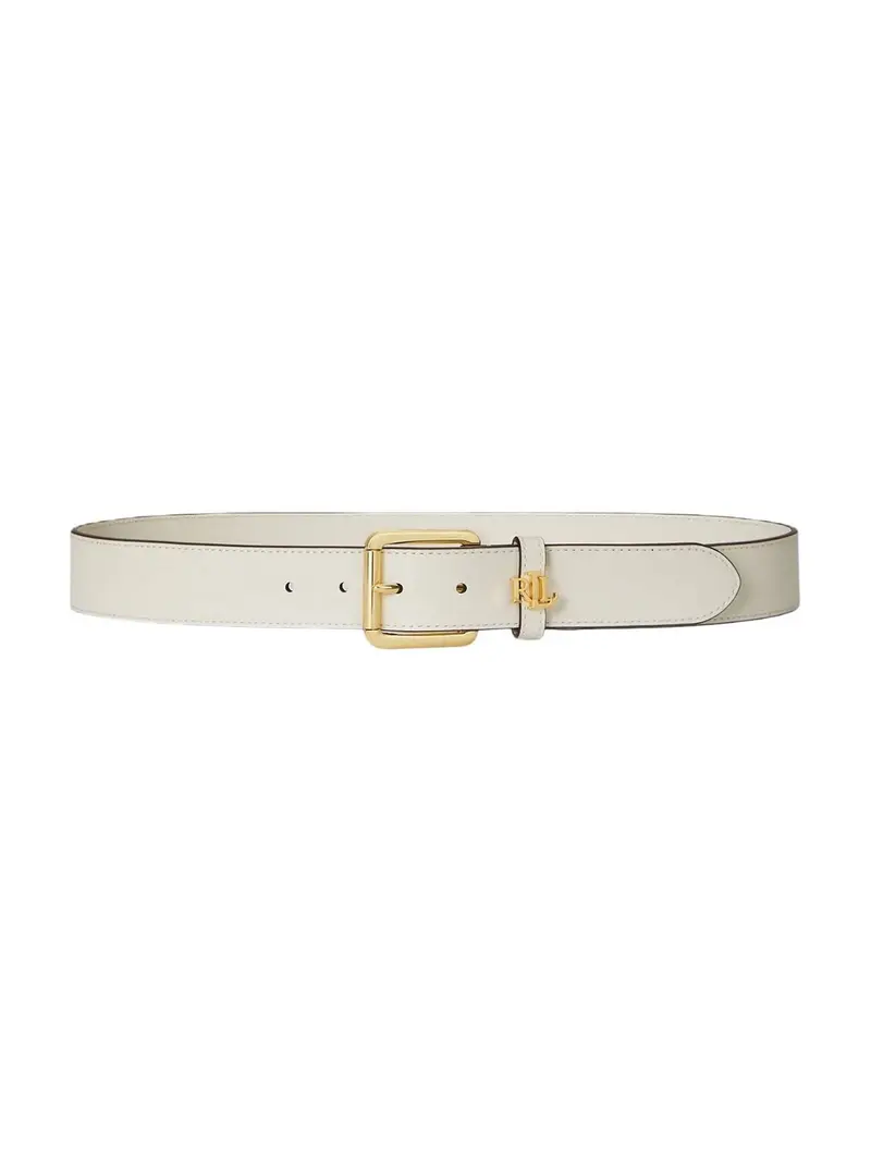 LAUREN RALPH LAUREN Cintura Donna LOGO KEEPER-BELT-MEDIUM 412968765 010 SOFT WHITE/PB