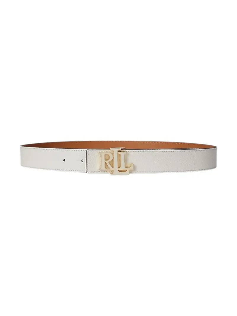 LAUREN RALPH LAUREN Cintura Donna REV LRL 30-BELT-MEDIUM 412P04417 003 SOFT WHITE/CLASSIC CARAMEL