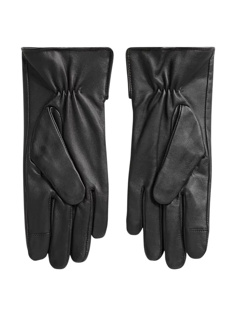LAUREN RALPH LAUREN Guanti Donna LTHR BUT GLV-GLOVE 454833083 001 BLACK