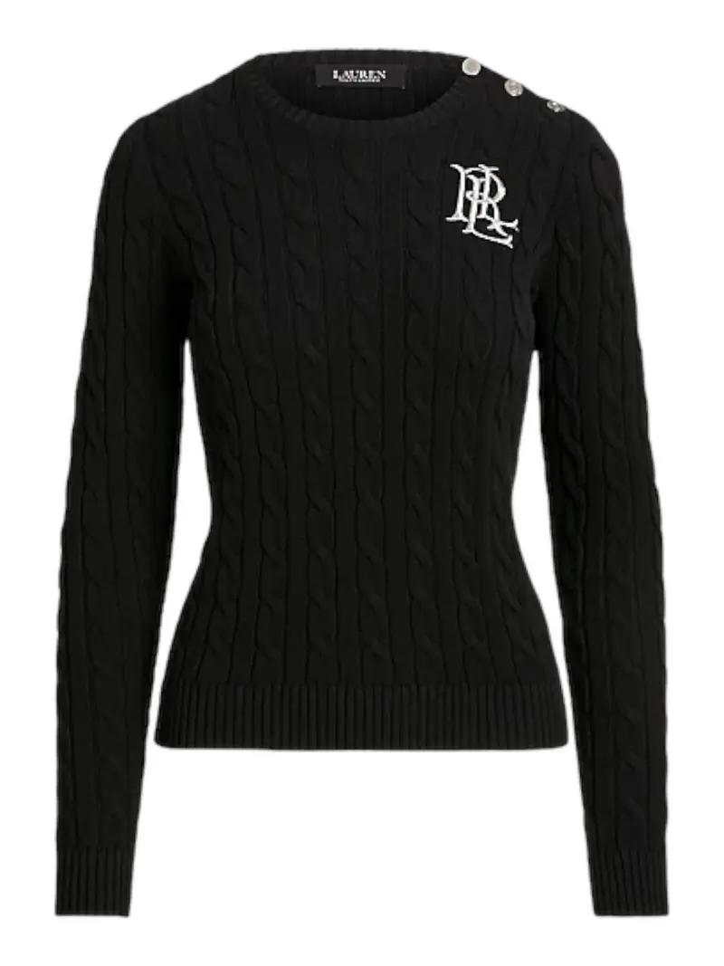 LAUREN RALPH LAUREN Maglia Donna  200932223 001 BLACK