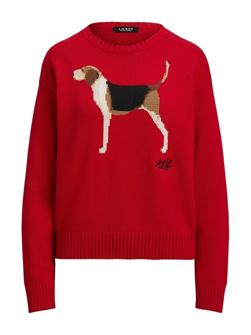 LAUREN RALPH LAUREN Maglione Donna RIEDNEE-LONG SLEEVE-PULLOVER 200979657 001 RALPH RED MULTI