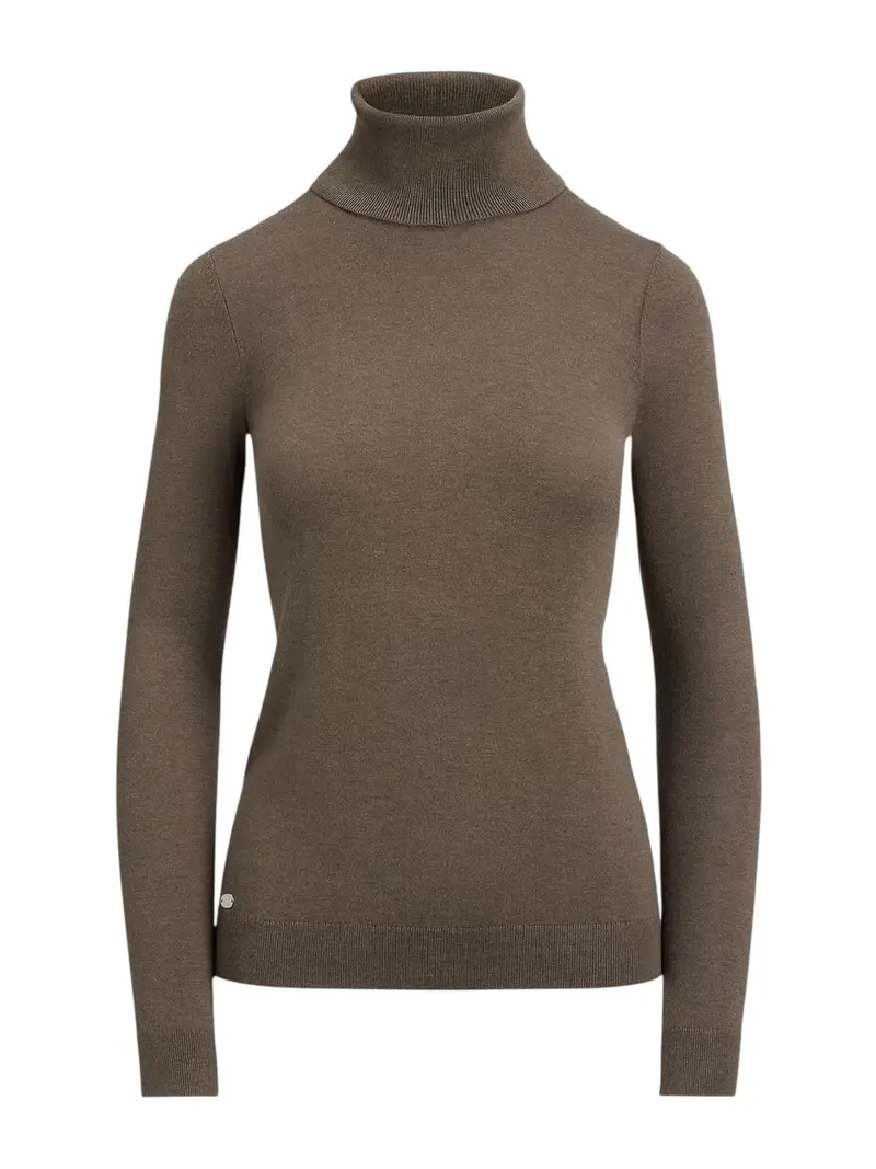 LAUREN RALPH LAUREN Maglione Donna ZOE-LONG SLEEVE-PULLOVER 200940470 016 TAUPE BROWN HEATHER