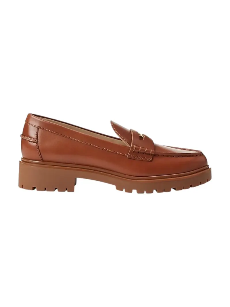 LAUREN RALPH LAUREN Mocassino Donna MARLI-FLATS-LOAFER 802967752 002 LAUREN TAN