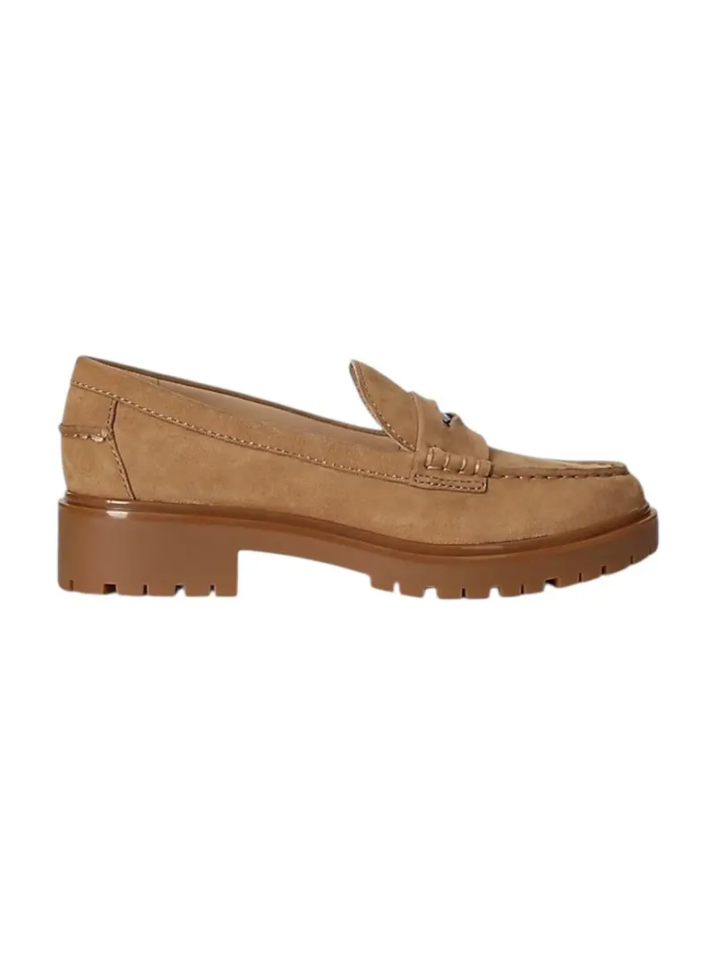 LAUREN RALPH LAUREN Mocassino Donna MARLI-FLATS-LOAFER 802974357 001 camel