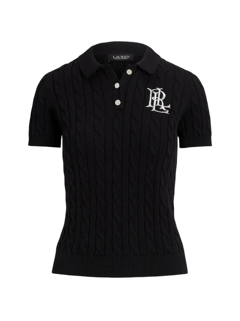 LAUREN RALPH LAUREN Polo Donna NATRISSA-SHORT SLEEVE-PULLOVER 200932224 003 BLACK