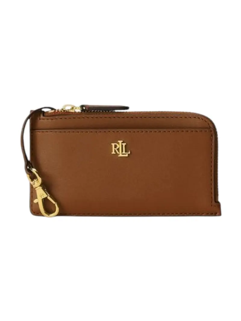 LAUREN RALPH LAUREN Portafoglio Donna L ZIP CRD CS-CARD CASE-SMALL 432P10421 001 LAUREN TAN