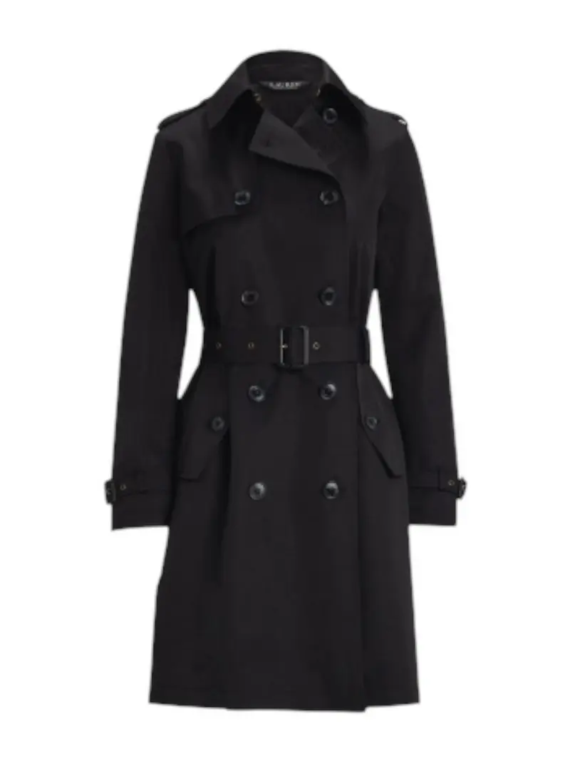 LAUREN RALPH LAUREN Trench Donna DB BLT RN38 297967122 001 BLACK