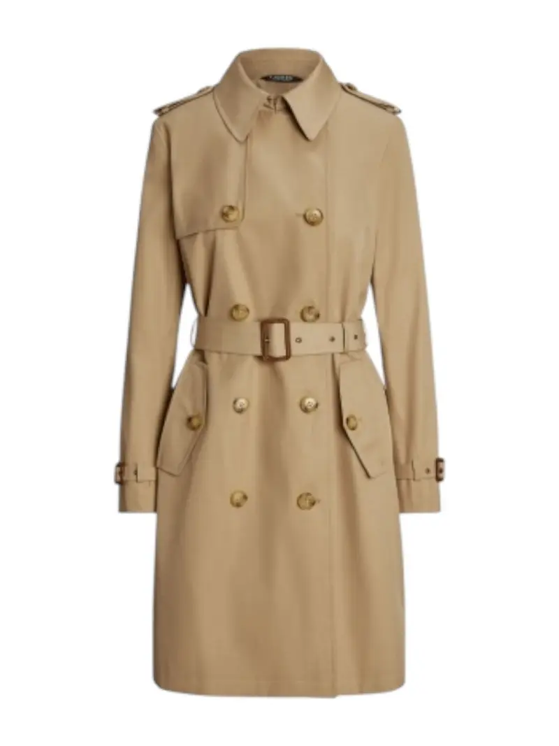LAUREN RALPH LAUREN Trench Donna DB BLT RN38 297967122 002 BIRCH TAN
