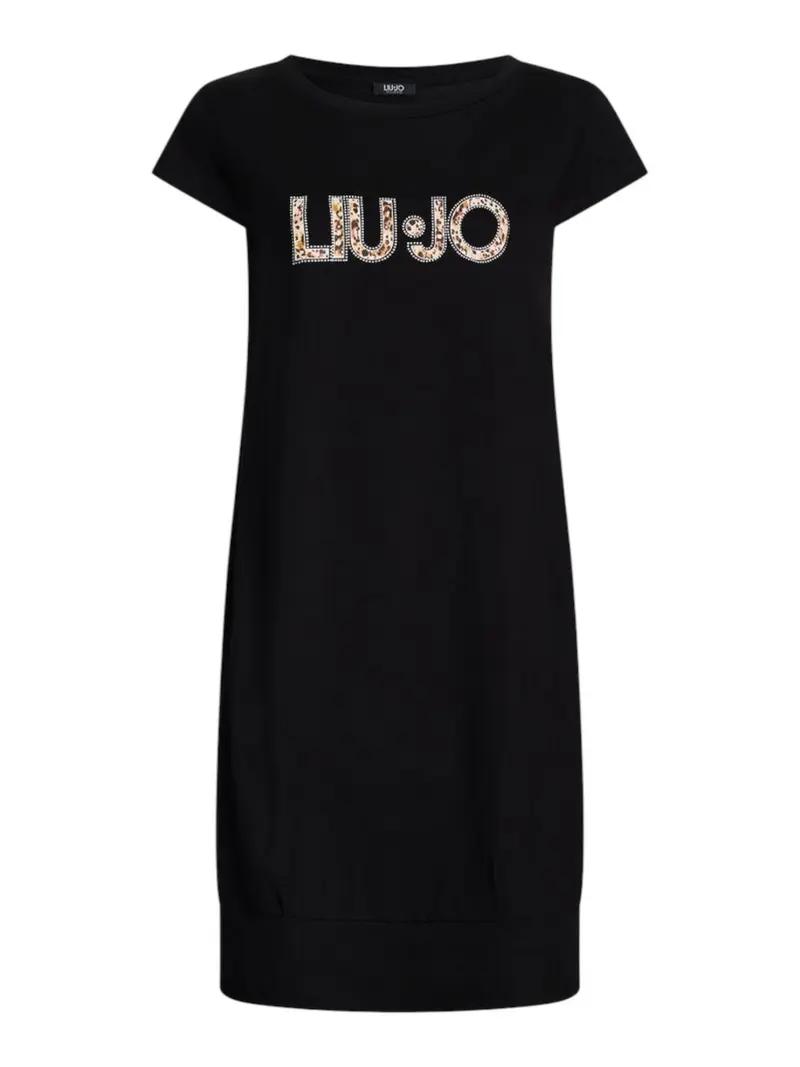 LIU JO BEACHWEAR Abito Donna  VA5194JS003 M9330 Nero/anim.rouge