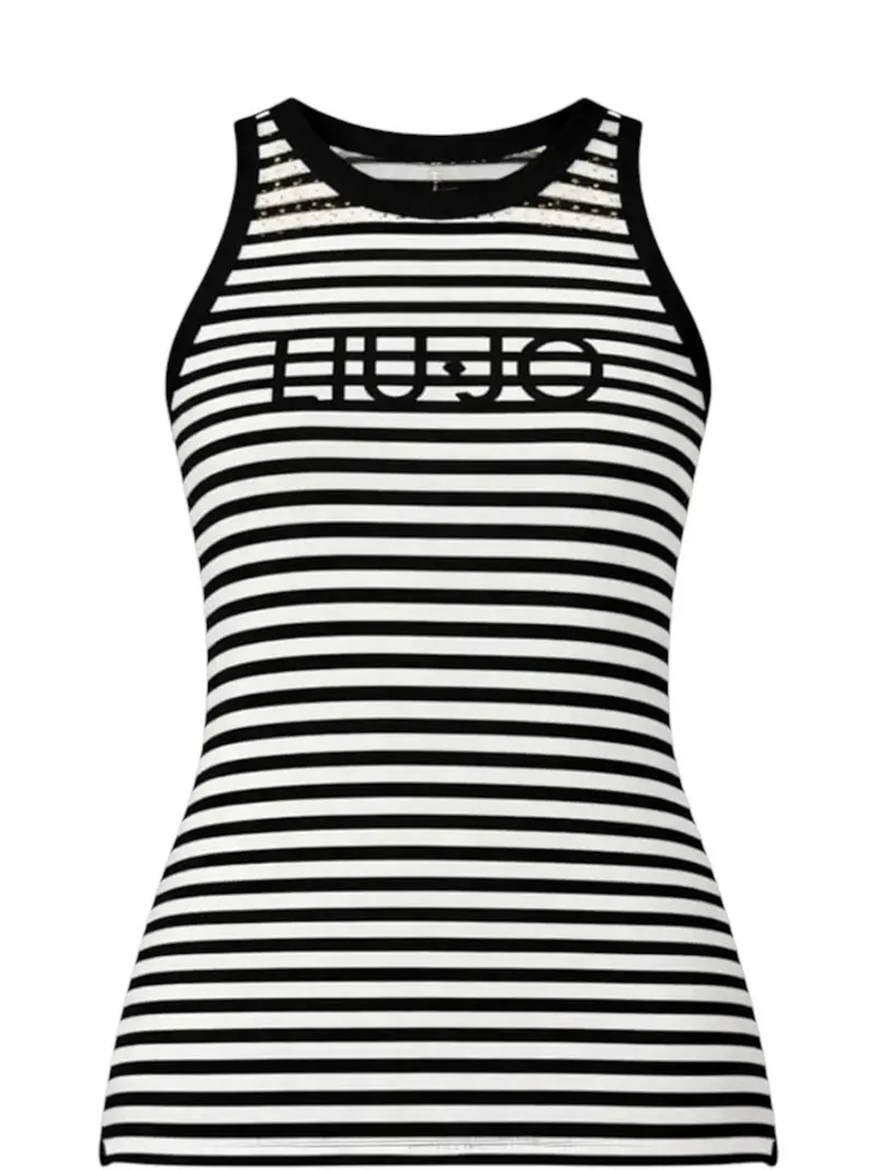 LIU JO BEACHWEAR Canotta Donna  VA6102J3908 09096 NERO/BIANCO