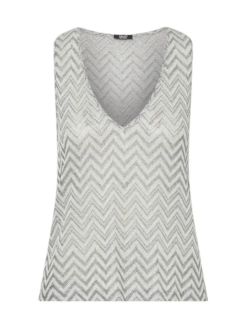LIU JO BEACHWEAR Canotta Donna  VA6175J3878 C3887 Nero/silver lux