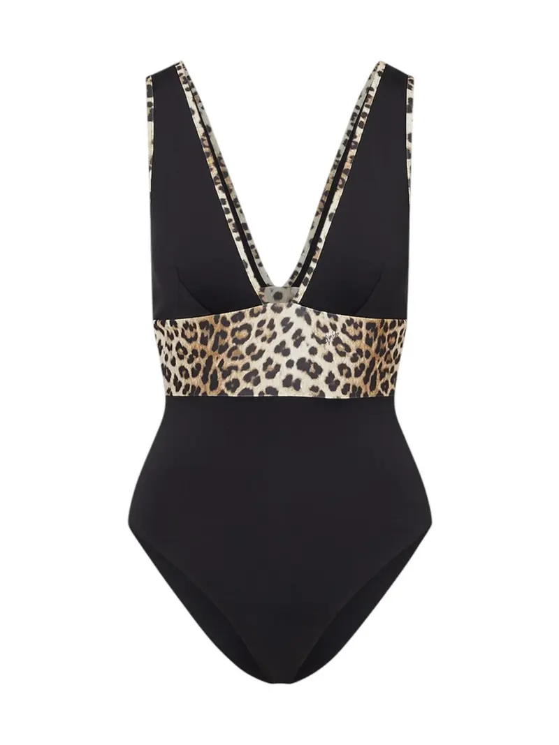 LIU JO BEACHWEAR Costume da bagno Donna  VA6008J6447 Y9908 Nero/animalier