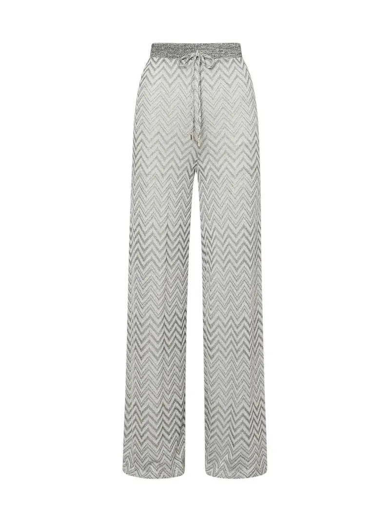 LIU JO BEACHWEAR Pantalone Donna VA6176J3878 C3887 Nero/silver lux